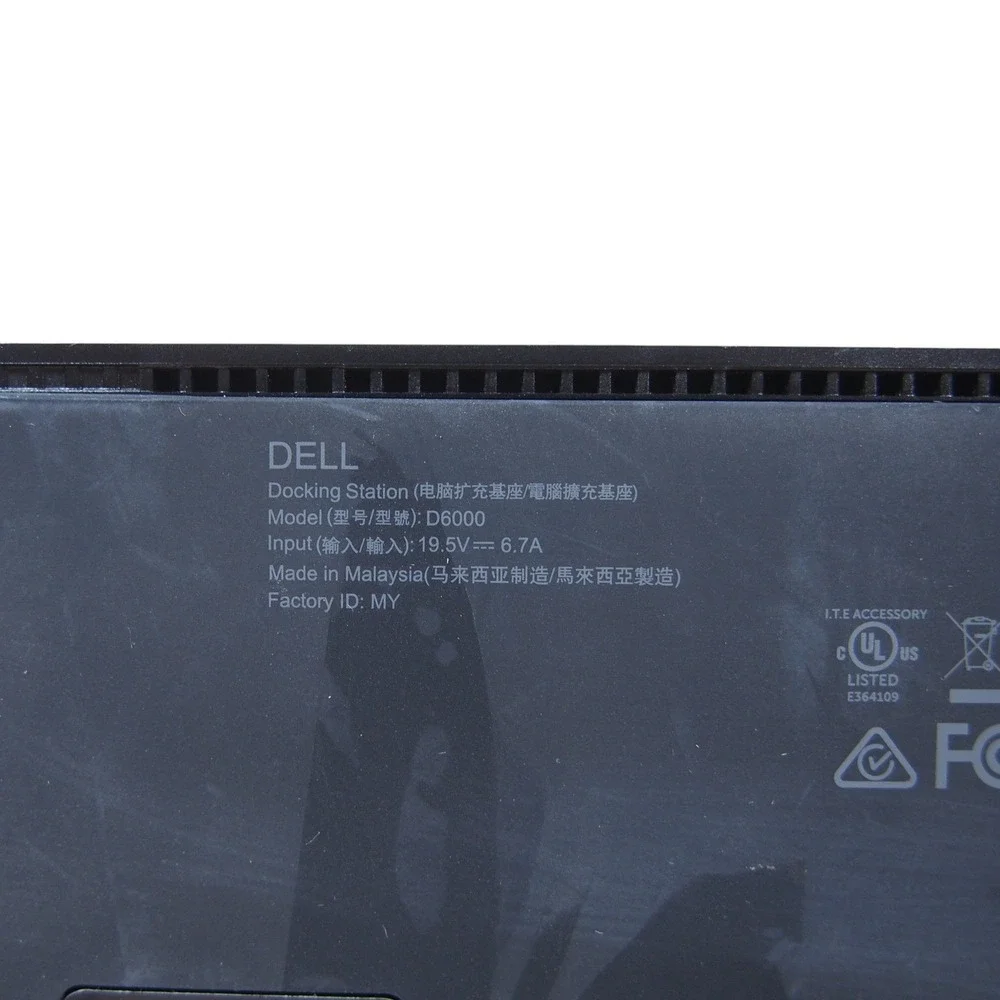 Dell D6000‎ Docking Station with 130W AC Adapter USB-C DisplayLink